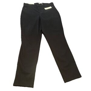 NWT Nine West Jeans Heidi Pull-On Crop Pants Women's Size 6 Black‎ Stretch Twill